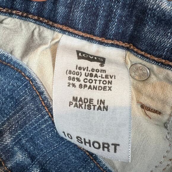 Levis 512 Jeans Women 10 S short petite Blue Perfectly‎ Slimming Bootcut - Picture 5 of 11